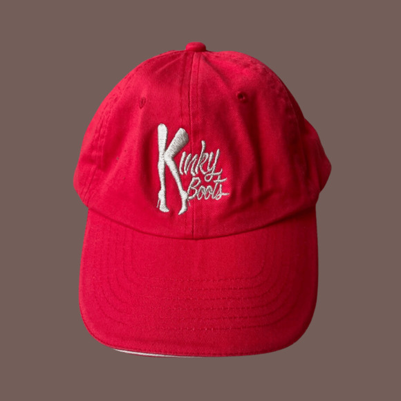 Kinky Boots Tour Hat | Red Embroidered | OSFA | Vintage - Picture 1 of 3